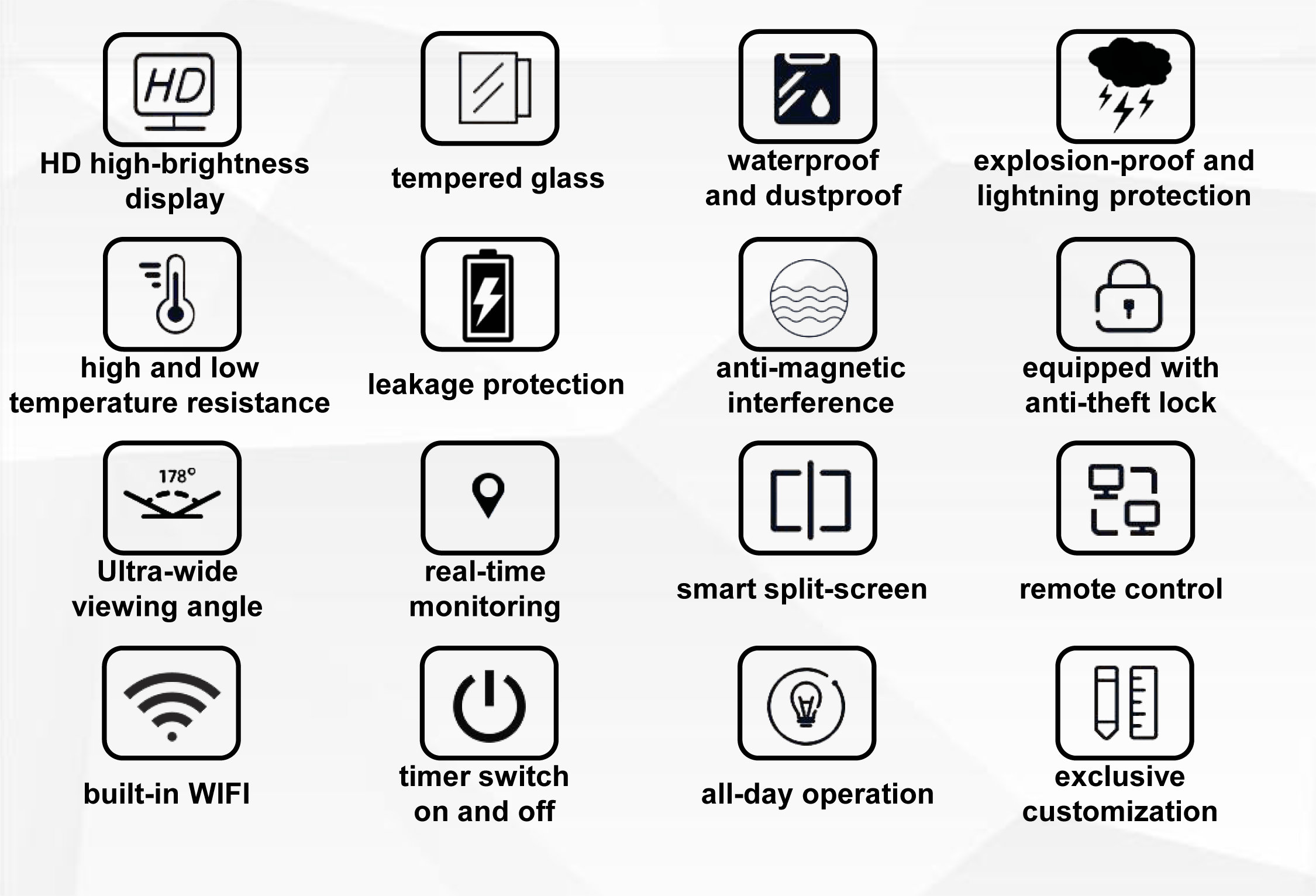 D2series 야외 프리스탠딩 디지털 사이니지 핵심 장점 