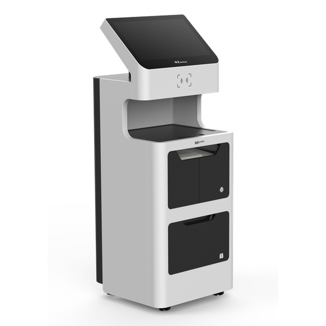 라이브러리용 터치 스크린이 있는 대화형 셀프 서비스 학습 키오스크