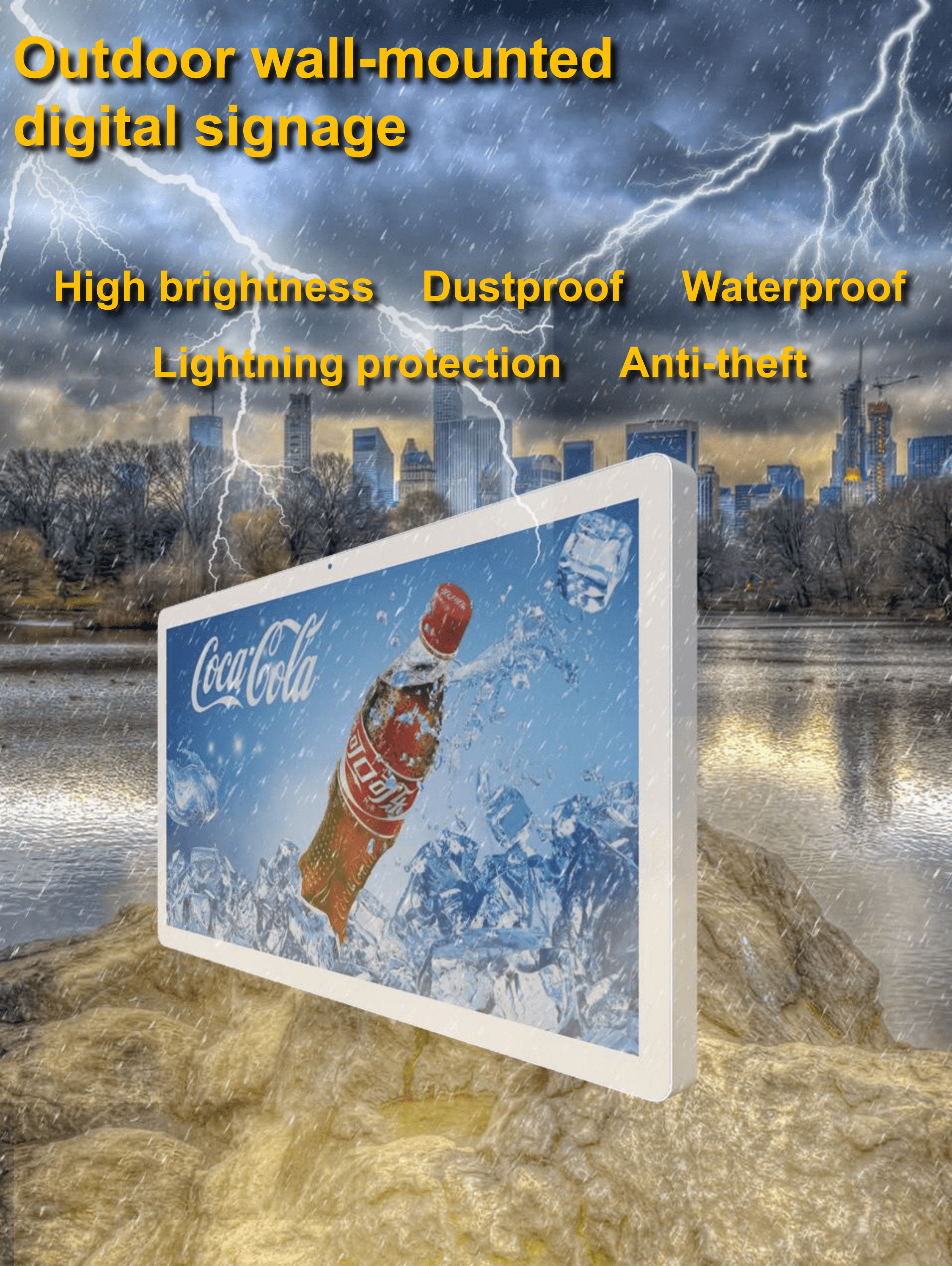 야외 벽걸이형 디지털 사이니지 디스플레이